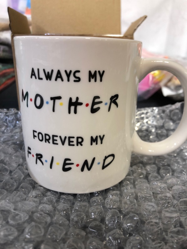 Photo 4 of CIOEY Coffee Mug Gift from Daughter Son-Always My Mother Forever My Friend-Friends Peephole Frame Mug Cute Mother's Day Gift Birthday Christmas Present for Mom Fun Novelty Cup White 11 Oz
