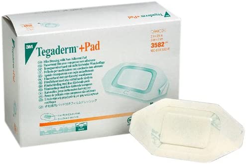 Photo 1 of 3M Tegaderm +Pad Film Dressing with Non-Adherent Pad 3582, 50 Pieces
