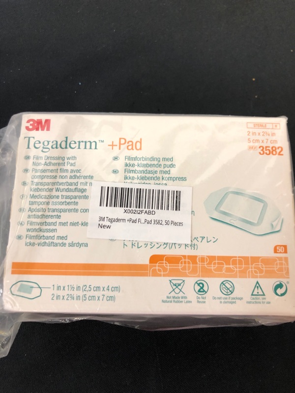 Photo 2 of 3M Tegaderm +Pad Film Dressing with Non-Adherent Pad 3582, 50 Pieces
