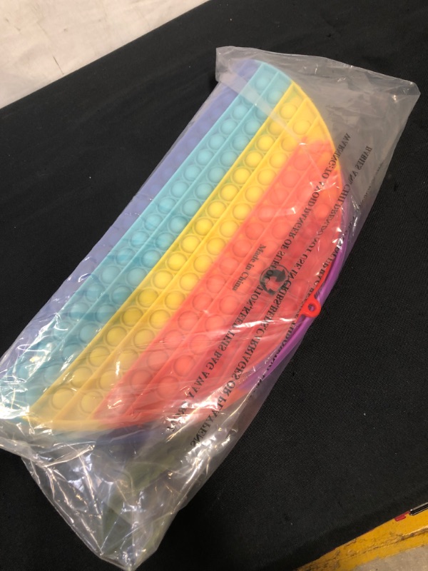 Photo 2 of 256 Bubble Jumbo Giant Rainbow Pop Poppers Stress Relief Sensory Toy, Kids Girl Boy Gift Extra Large Popet Toys, Huge Biggest Pops Prizes Gift Gifts Cool Stuff   ---factory sealed--- 