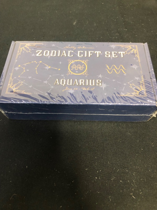 Photo 1 of Zodiac crystal gift set with necklace - Aquarius 