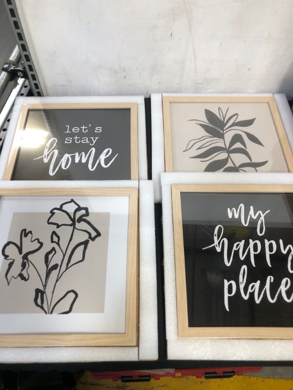 Photo 1 of artbyhannah 10 x10 inch 4pcs wooden picture frames