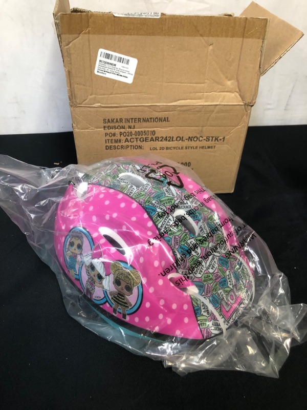 Photo 2 of CredHedz L.O.L Surprise! Bicycle Inline Skateboard Helmet for Kids Actgear-242LOL | Easy Fold-N-Carry Design, Ultra-Lightweight, Comfortable & Safe, Durable & Easy to Ride, One Size Kids