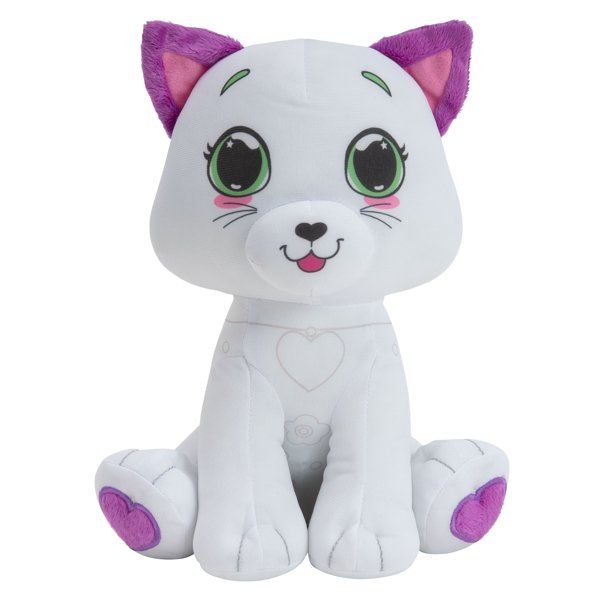 Photo 1 of Crayola 10-Inch Deluxe Color 'n' Plush Kitty, Multicolor