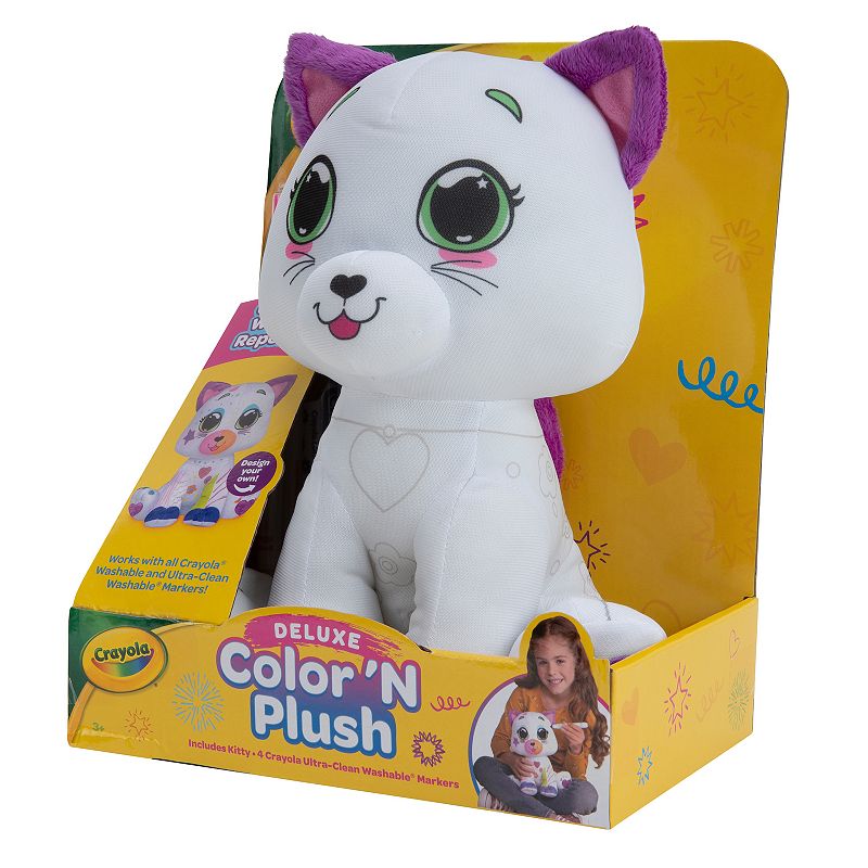 Photo 1 of Crayola 10-Inch Deluxe Color 'n' Plush Kitty

