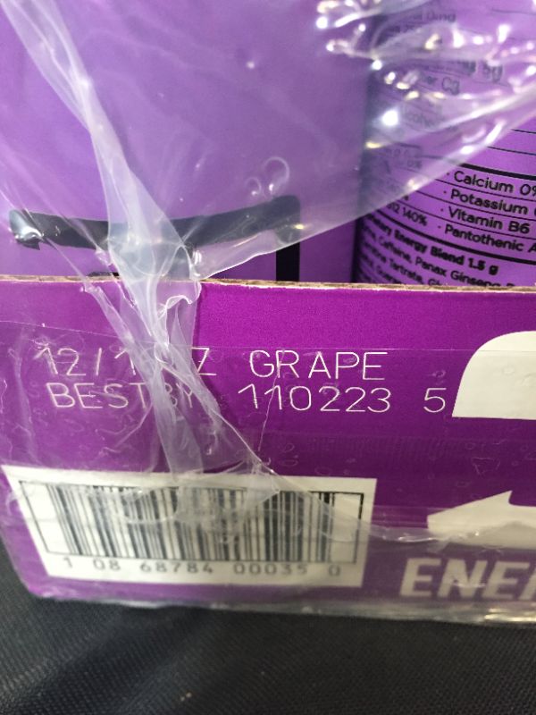 Photo 3 of 3D Energy Drink (Case of 12) - Grape (Purple)
EXP 11/02/2023