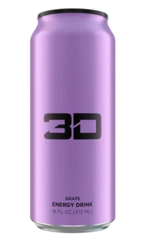 Photo 1 of 3D Energy Drink (Case of 12) - Grape (Purple)
EXP 11/02/2023
