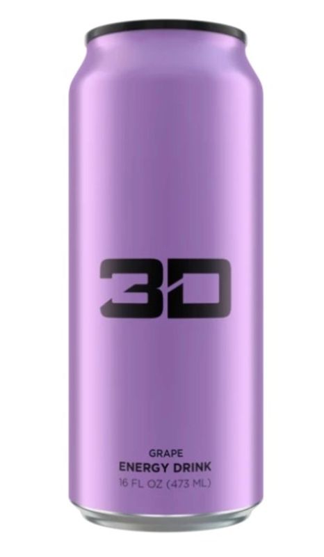 Photo 1 of 3D Energy Drink (Case of 12) - Grape (Purple)
EXP 11/02/82023