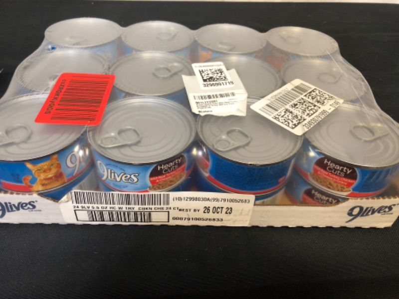 Photo 2 of 9Lives Hearty Cuts Wet Cat Food in Gravy, 5.5 Ounce Cans (Pack of 24) EXP 10/26/23
