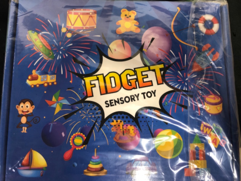 Photo 2 of (56 Pack) Fidget Sensory Toy Box Set Two Pop Popper Small Mini Bulk Party Favor Stocking Stuff Prize Anxiety Autism Stress Bubble Game Special Need Classroom Gifts for Girls Boys Kids Adults
