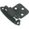 Photo 1 of 3/8 in. Inset Black Iron Self-Closing Hinge (2-Pack). 30 COUNT