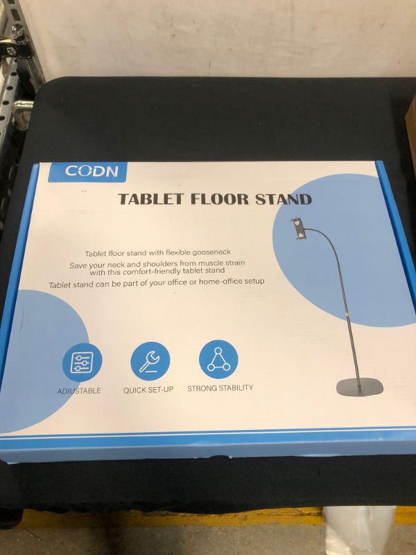 Photo 3 of CODN Tablet Stand Holder for Desk and Floor, Adjustable Ipad Stand Holder for Samsung, Switch, Kindle, Ebook Reader, Galaxy Tab and All 4.7-12.9 Inch Tablets & Phone