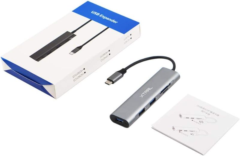 Photo 1 of 2 Packs of USB C HUB Docking Station to 3 USB3.0 Ports with SD Card Reader Slot Memory Card TF Card Port for USB Flash Drives Laptop,Surface,Samsung,ipad air/pro,Anker Power Bank,XPS,Google/Lenovo Chromebook