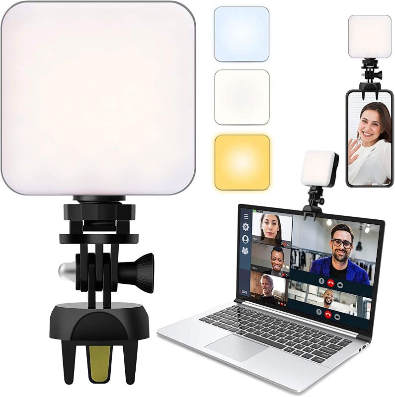 Photo 1 of Video Conference Lighting with Upgraded Clamp Mount, Zoom Lighting for Computers, 2500-6500K Dimmable Laptop Webcam Lighting Remote Working and Self Broadcasting, Halloween for Children --factory sealed--