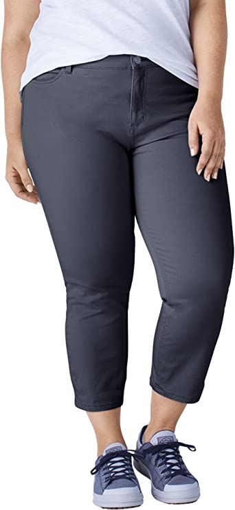 Photo 1 of Dickies Women's Plus Size Perfect Shape Twill Capri Pant 18
