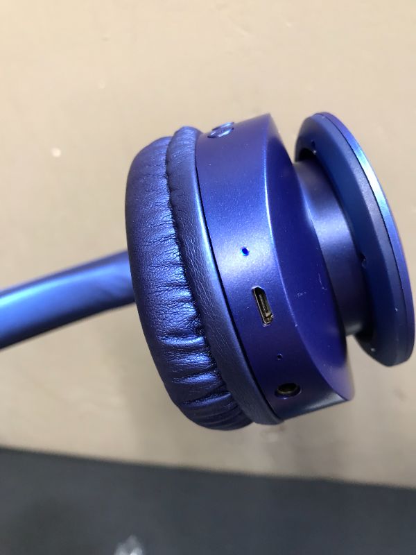 Photo 2 of Bluetooth Headphones Wireless,TUINYO Over Ear Stereo Wireless Headset 40H Playtime with deep bass, Soft Memory-Protein Earmuffs, Built-in Mic Wired Mode PC/Cell Phones/TV-Dark Blue
