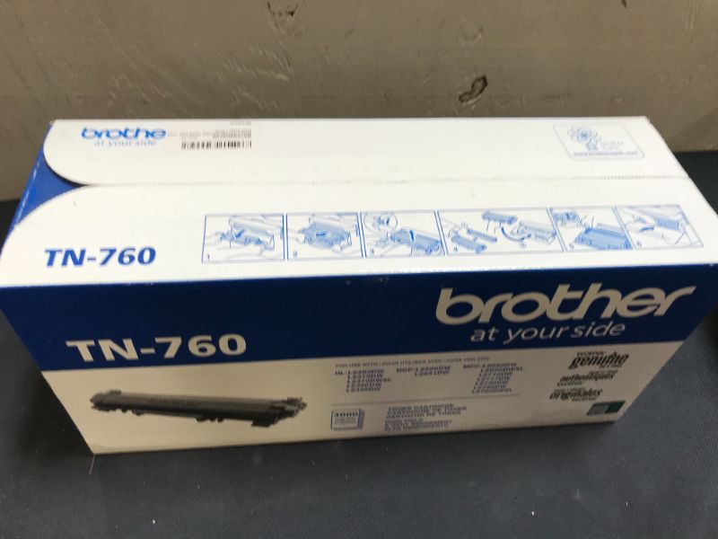 Photo 2 of Brother Genuine Cartridge TN760 High Yield Black Toner,1 Pack
