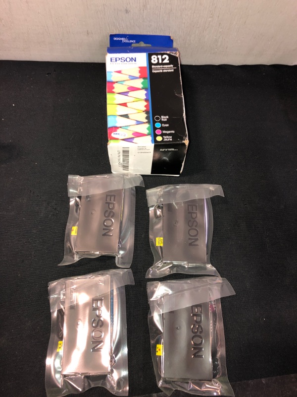 Photo 2 of Epson DURABrite Ultra T812 Standard Capacity Cartridge Ink - Black and Color Combo (T812120-BCS)