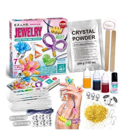 Photo 1 of Crystal Grow Jewelry Making Kit for Girls FunKidz Crystal Growing Kit for Kids Fun Science Experiment Kits
