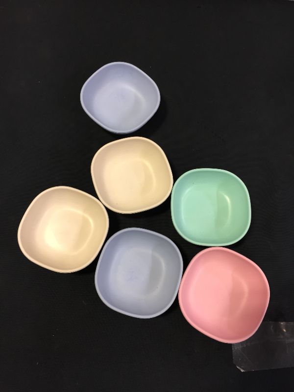 Photo 2 of 6PCS 4.5 OZ Wheat Straw Small Dessert Bowls, Stacked Pinch Bowls, Bamboo Fiber Mini Prep Bowls, Unbreakable Dipping Saucers for Side Dishes, Seasoning, Snack, Appetizer (Multicolor)
