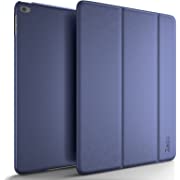 Photo 1 of Zeox Case for iPad Pro 12.9" Rubberized Professional Premium Quality with Smart Wake Up Sleep Cover Magnetic Folio Stand Case- Navy Blue
