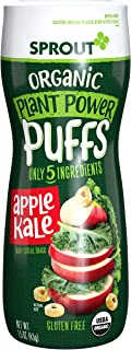 Photo 1 of APPLE KALE ORGANIC PLANT POWER PUFFS (6 PIECES)  BEST BY SEP 27 2022