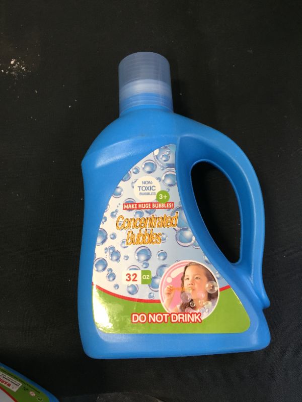 Photo 2 of 32 oz Bubble Refill Solution (up to 2.5 gallons), Nontoxic Bubble Concentrate for Kids, Bubble Machine, Bubble Wand, Bubble Gun, Bubble Blower, Party Favors.
