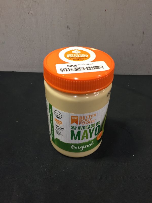 Photo 2 of BetterBody Foods Avocado Oil Mayonnaise, Non-GMO Mayo Spread Made with Cage-Free Eggs, Paleo (28 Ounces)
BEST BY AUG 01 2022