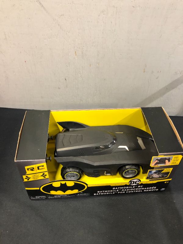 Photo 2 of DC Comics Batman Batmobile Remote Control Vehicle 1:20 Scale, Kids Toys for Boys Aged 4 and up
