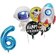 Photo 1 of 5Pcs Rocket Balloons Party Supplies Spaceman Mylar Balloon for Birthday Balloon Bouquet Decorations, Outer Space Theme, Baby Shower, Home Office Decor, Birthday Backdrop (6th)
(3 PACKS)