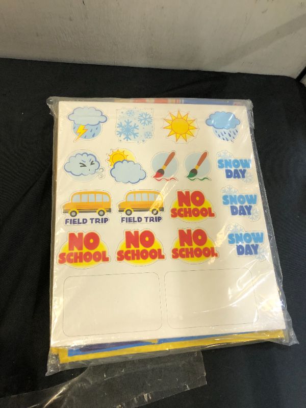 Photo 1 of JOYIN 28.2" x 45" Magnetic Learning Calendar with Weather, My First Daily Calendar, Refrigerator or Wall Calendar, Classroom Calendar, Pocket Calendar for Preschool Kids, Home School Supplies
