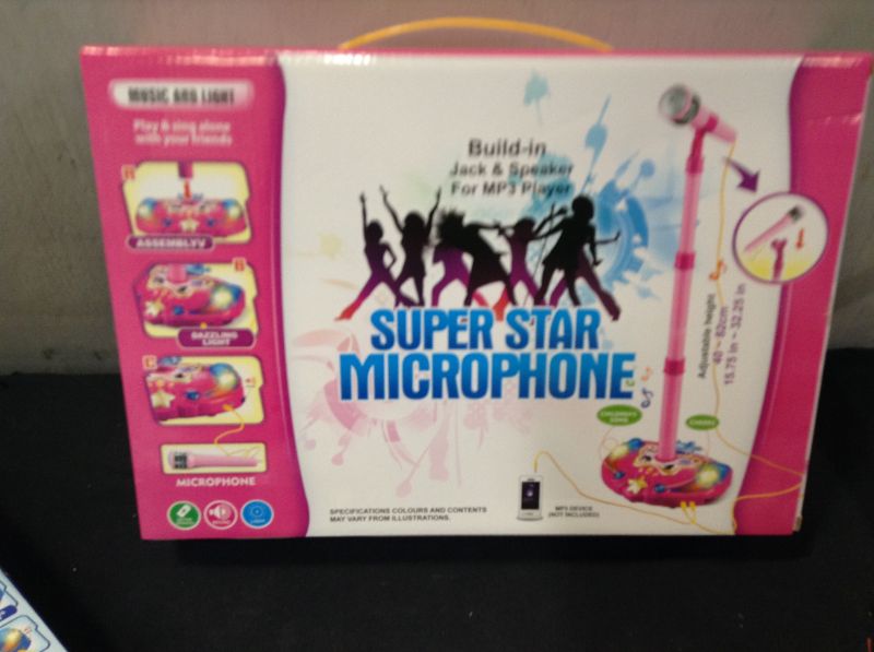 Photo 3 of Dash microphone Superstar karaoke Microphone Play Set w/ lights Built In MP3 Player, Speaker, Adjustable Height---factory sealed