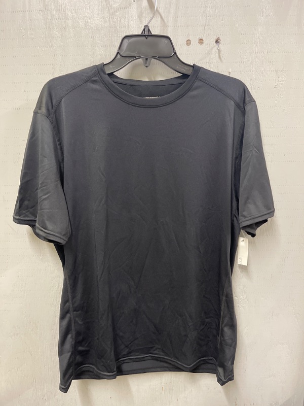 Photo 1 of Amazon Essentials Men's Tech Stretch Short-Sleeve Performance T-Shirt SIZE L BLACK