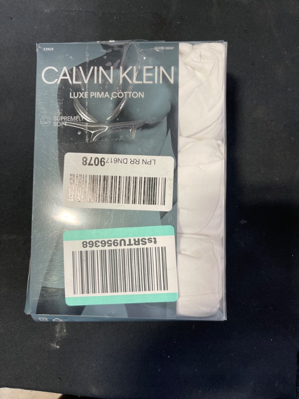 Photo 2 of Calvin Klein Men's Luxe Pima Cotton Multipack Boxer Brief SIZE M
