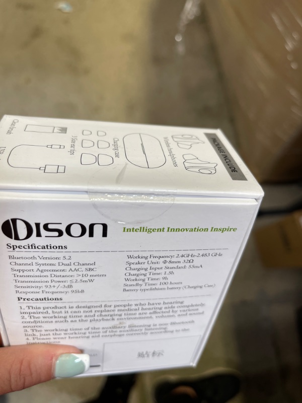 Photo 2 of Dison Digital Sound Amplifiers for Seniors?Mini Rechargeable Hearing Amplifier with Charging Case?In-Ear Earbuds with Noise Reduction and Sound Enhancement?Volume Control Easy (Black)
