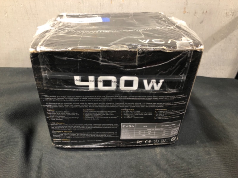 Photo 1 of EVGA  400W, Power Supply ---DAMAGE BOX FACTORY SEALED
