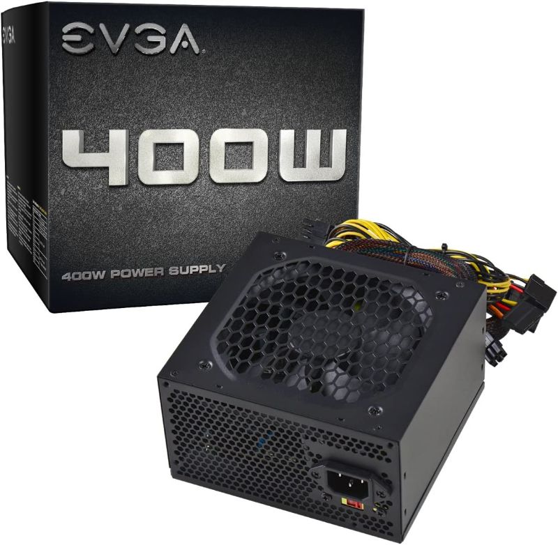 Photo 1 of EVGA  400W, Power Supply ---DAMAGE BOX FACTORY SEALED
