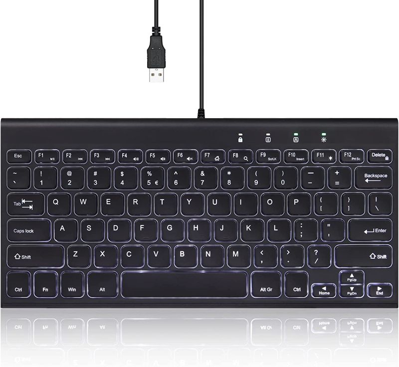 Photo 1 of Perixx PERIBOARD-326 US Wired Mini Backlit Keyboard 
