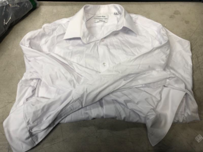 Photo 2 of Calvin Klein Men's Dress Shirts Slim Fit Non Iron Solid size L
