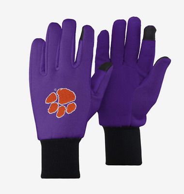 Photo 1 of Clemson Tigers Official Ncaa One Size Sport Utility Work Gloves By Forever Collectibles