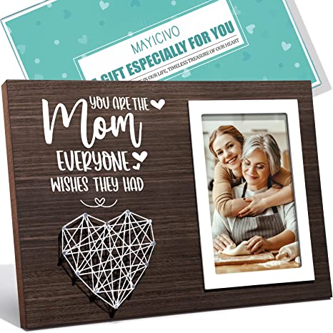 Photo 1 of Best Mom Gifts Christmas Gifts for Mom from Daughter Son Kids, Mom Picture Frame Mother-in Law-Gifts New Mom Gifts for Women, Birthday Gifts for Mom Who Has Everything Mom Thanksgiving Gifts-4x6 Photo
