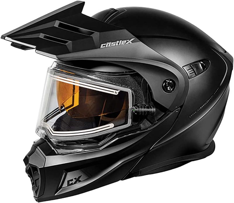 Photo 1 of  Castle X CX950 V2 Modular Electric Snow Helmet (Matte Black - Small)--damage box 

