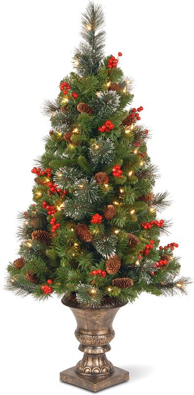 Photo 1 of   Pre-lit Artificial Tree For Entrances Christmas Decoration 4 ft, 

