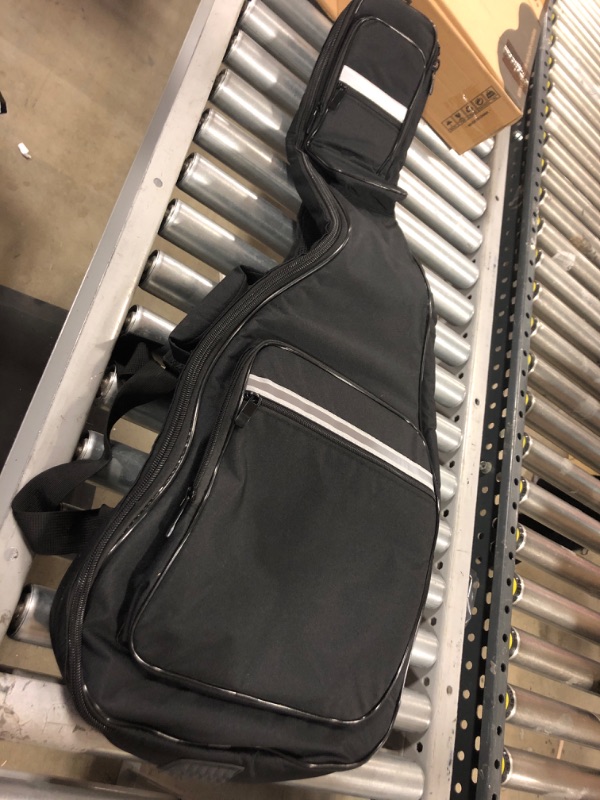 Photo 2 of 1pc---CAHAYA Electric Guitar Bag Premium Padded Gig Bag Soft Case 0.5inch Thick Padding with Reflective Bands CY0201