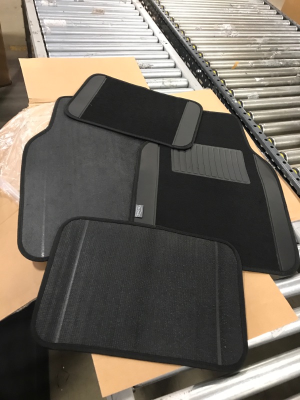 Photo 2 of FH Group Car Floor Mats - Black Carpet Floor Mats for Cars, Universal Fit Automotive Floor Mats, All Purpose Car Floor Mats, Carpet Protector Mat for Most Sedan, SUV, Truck Floor Mats