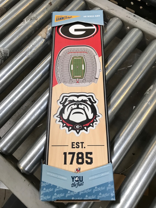 Photo 1 of YouTheFan NCAA Georgia Bulldogs 3D Stadium 6x19 Banner - Sanford Stadium