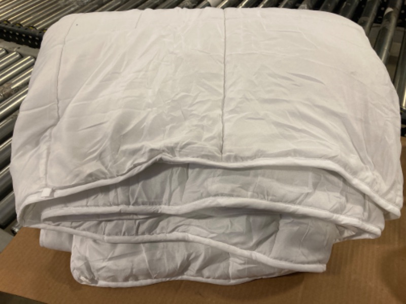 Photo 2 of 1pc king size---Linenspa Comforter Duvet Insert King White Down Alternative All Season Microfiber-King Size 