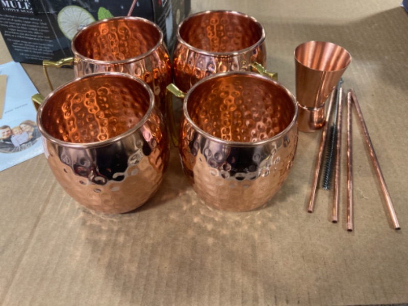 Photo 1 of 4 Copper Mugs  