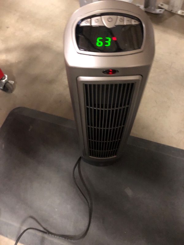 Photo 3 of Lasko 1500W Digital Ceramic Space Heater with Remote, 755320, Silver