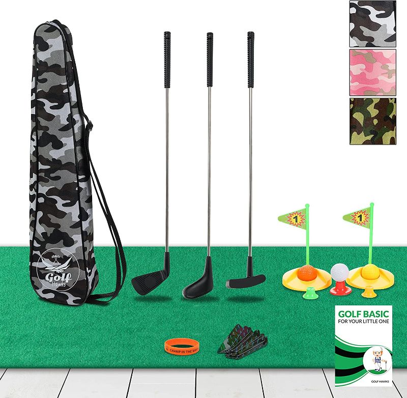 Photo 1 of (Lab Tested) - Premium Kids Golf Clubs 3-5 - Kids Golf Set - Toy Golf Set - Toddler Golf Set - Golf Toys for Kids - Mini Golf Set - Baby Toddler Golf Clubs - Plastic Play Golf Clubs - Age 3 4 5 6
